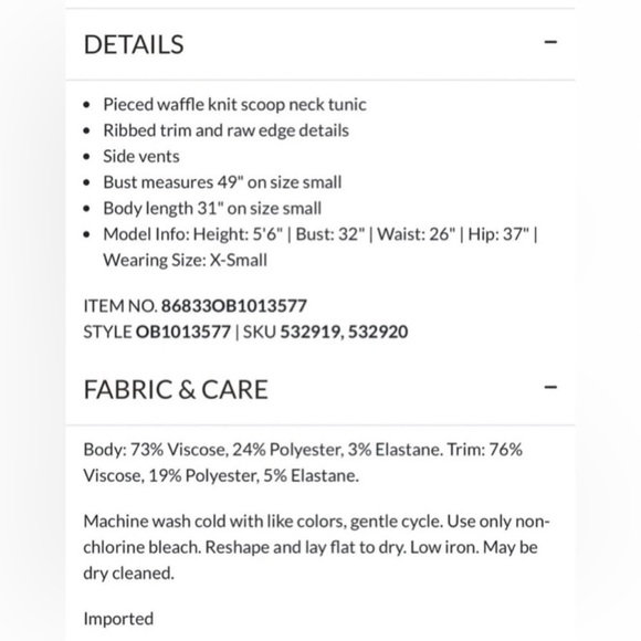 We the Free | North Shore Thermal Boat Neck Tee Phoenix Red XS Long Sleeve - Picture 4 of 12